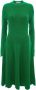 JW Anderson Midi-jurk met gewelfde afwerking Groen - Thumbnail 1