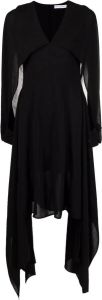JW Anderson Midi-jurk met V-hals Zwart