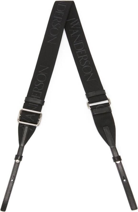 JW Anderson Schouderband met jacquard logo Zwart