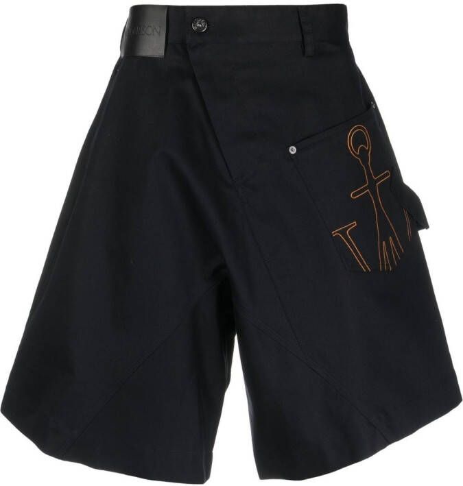 JW Anderson Shorts met logopatch Blauw