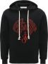 JW Anderson Hoodie met geborduurde tekst Zwart - Thumbnail 1