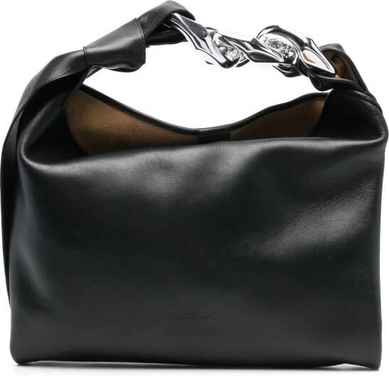 JW Anderson small Chain leather shoulder bag Zwart