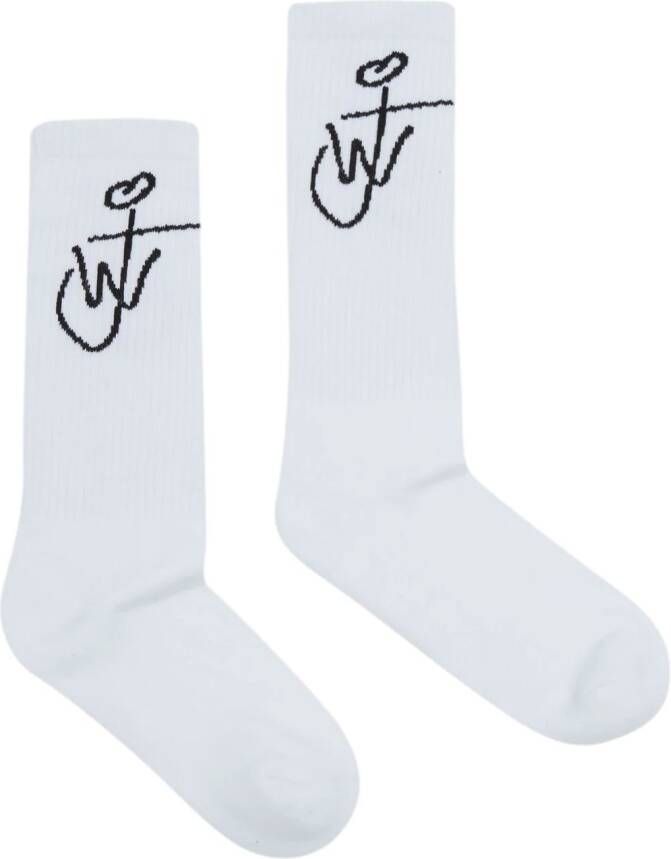 JW Anderson Sokken met logo Wit