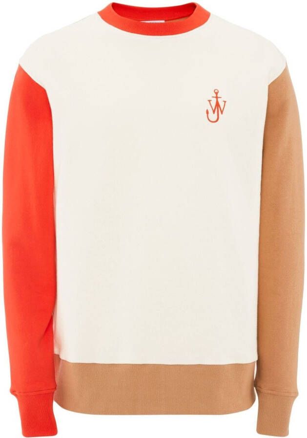 JW Anderson Sweater met colourblocking Wit