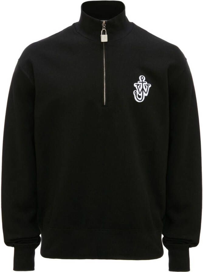 JW Anderson Sweater met geborduurd logo Zwart