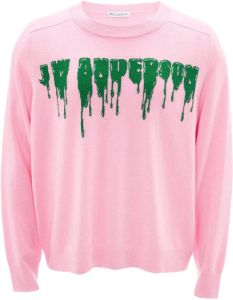 JW Anderson Sweater met logo Roze