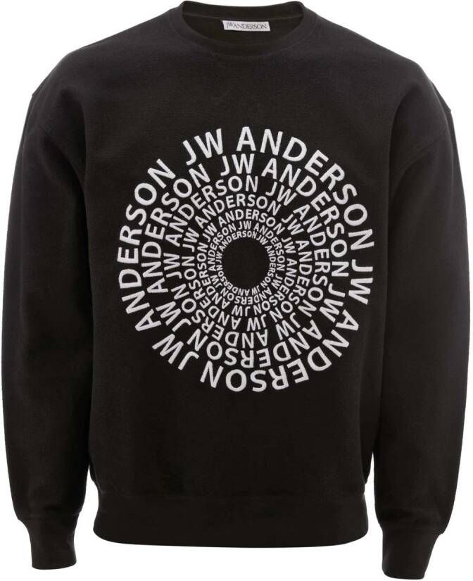 JW Anderson Sweater met logo Zwart