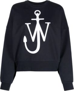 JW Anderson Sweater met logoprint Blauw
