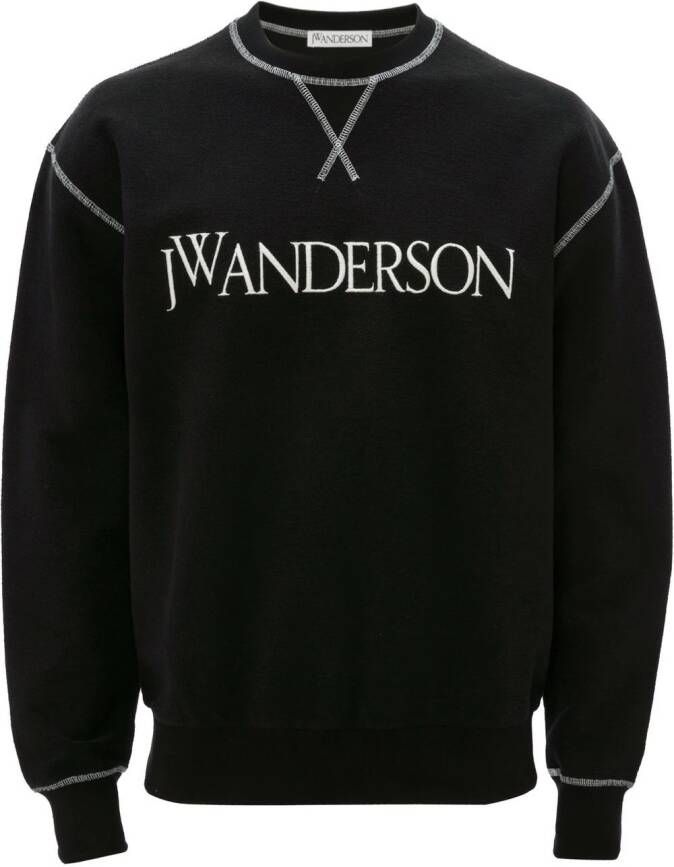 JW Anderson Sweater met logoprint Zwart