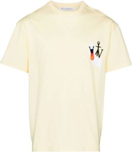 JW Anderson T-shirt met geborduurd logo Geel