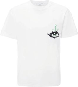 JW Anderson T-shirt met geborduurd logo Wit