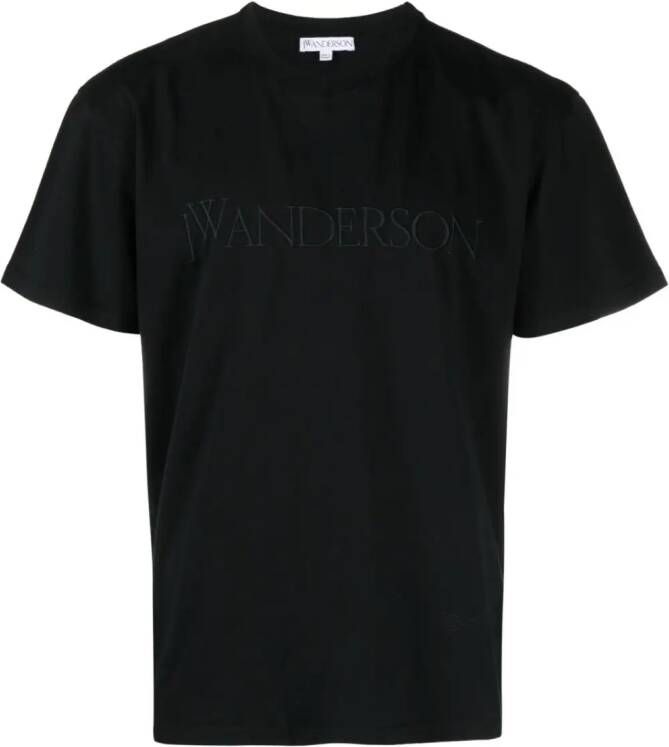 JW Anderson T-shirt met geborduurd logo Zwart
