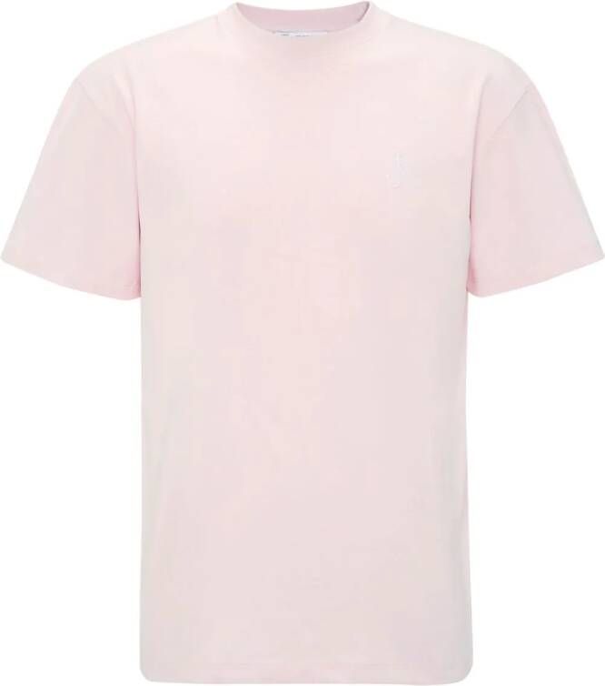 JW Anderson T-shirt met logo Roze