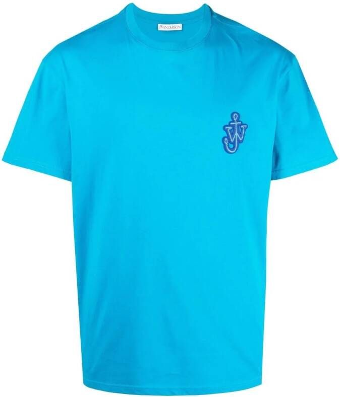 JW Anderson T-shirt met logopatch Blauw