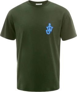 JW Anderson T-shirt met logopatch Groen