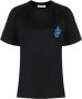 JW Anderson T-shirt met logopatch Zwart - Thumbnail 1