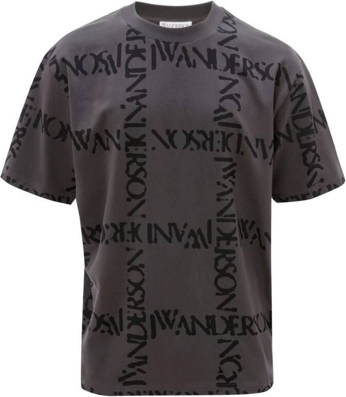 JW Anderson T-shirt met logoprint Grijs