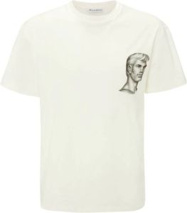 JW Anderson T-shirt met print Wit