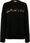 JW Anderson Trui verfraaid met logo Zwart - Thumbnail 1
