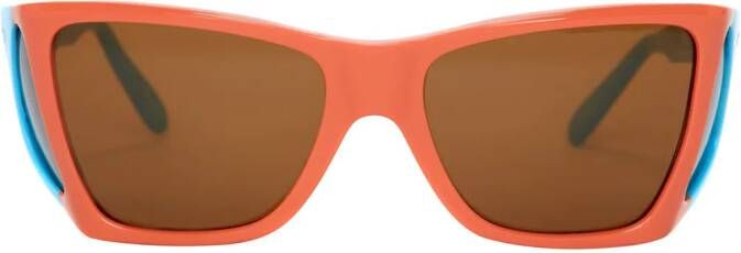 JW Anderson x Persol zonnebril met breed montuur Oranje