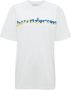 JW Anderson x Run Hany T-shirt met logo Wit - Thumbnail 1