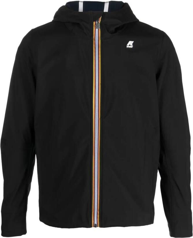 K-Way Jack met capuchon Zwart