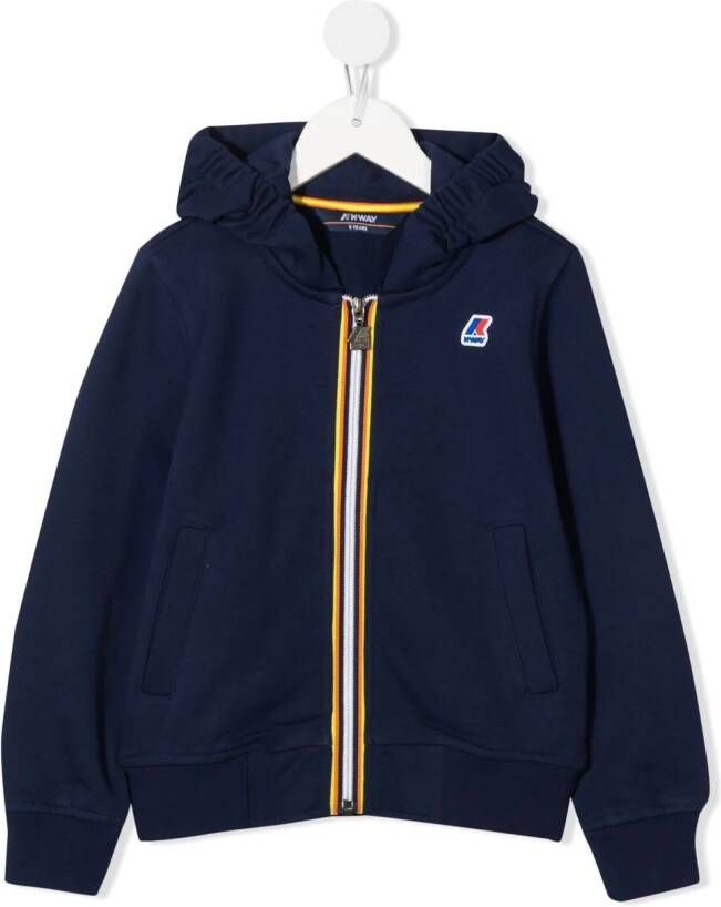 K-Way Bomberjack met logo Blauw