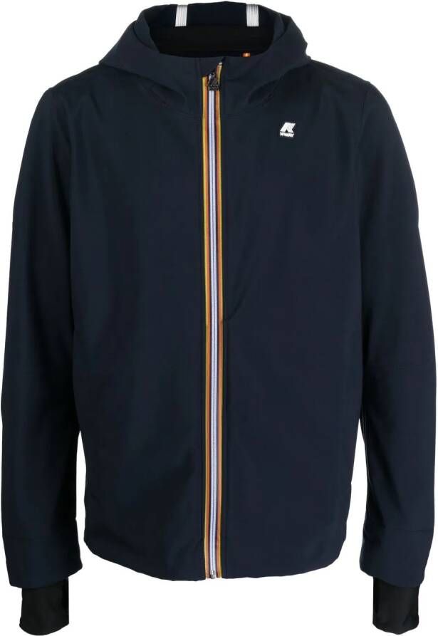 K-Way Jack met capuchon Blauw