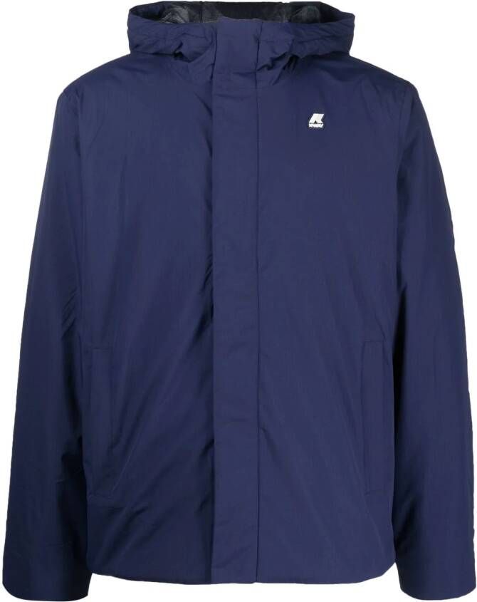 K-Way Jack met logopatch Blauw
