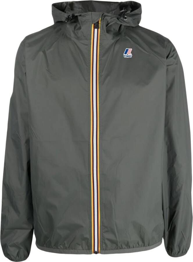 K-Way Jack met logoprint Groen