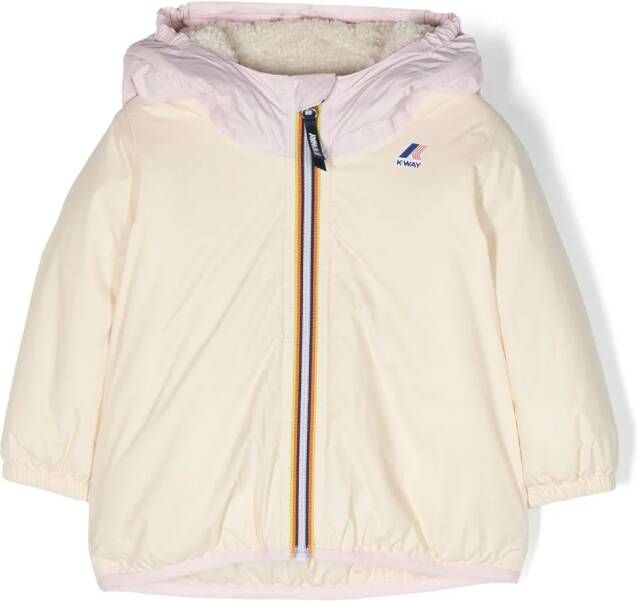 K Way Kids Jack met capuchon Beige
