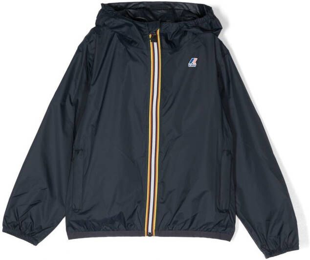 K Way Kids Jack met capuchon Blauw