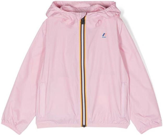 K Way Kids Jack met capuchon Roze