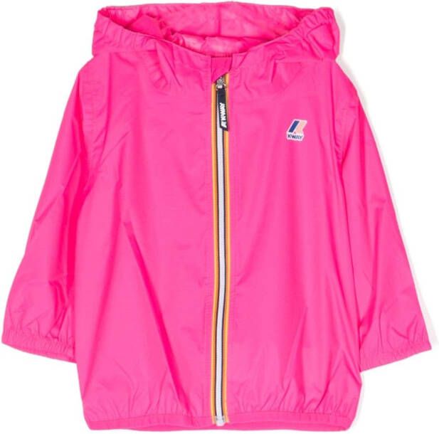 K Way Kids Jack met capuchon Roze