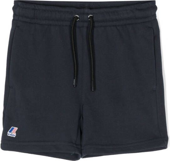 K Way Kids Shorts met logopatch Blauw