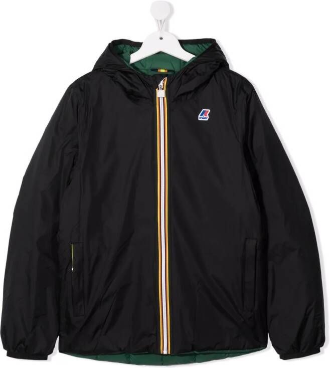 K Way Kids Omkeerbaar donsjack Groen