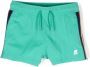 K Way Kids Gestreepte shorts Groen - Thumbnail 1