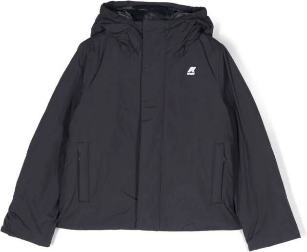 K Way Kids Windjack met capuchon Blauw