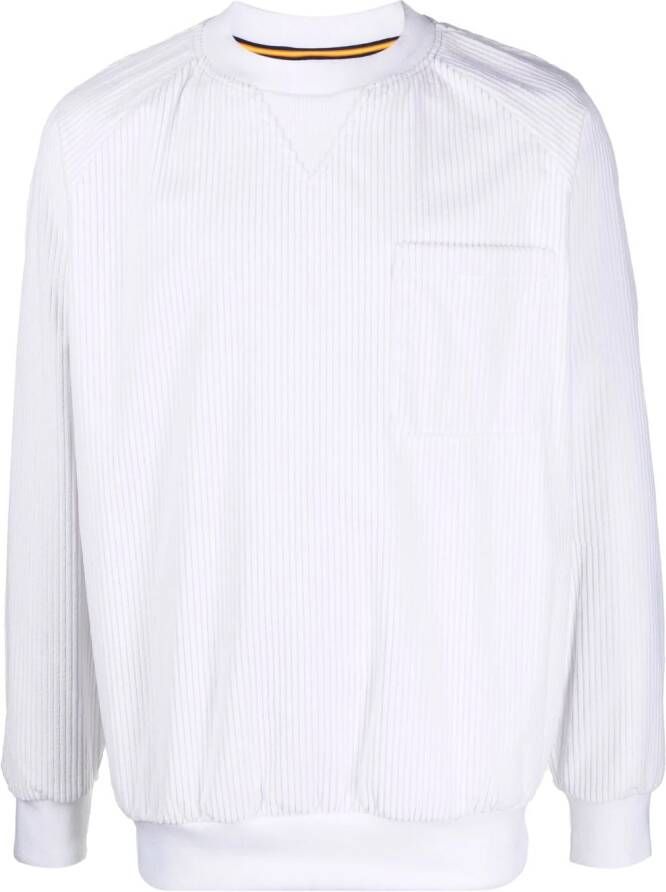 K-Way R&D Sweater met ronde hals Wit