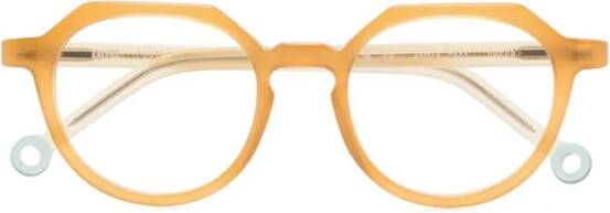 Kaleos Tyler 003 bril met rond montuur Bruin