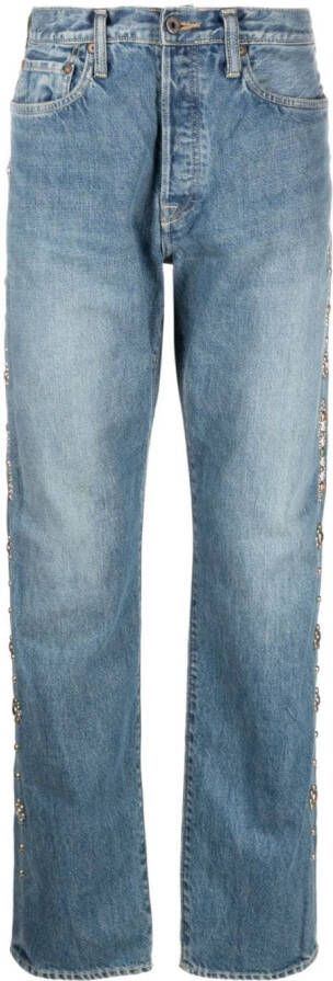KAPITAL Straight broek Blauw