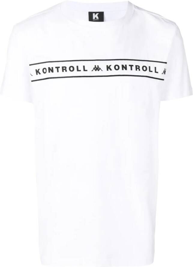 Kappa Kontroll T-shirt met logoprint Wit