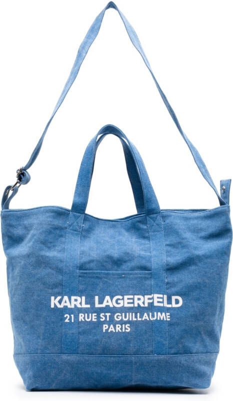 Karl Lagerfeld 21 Rue Saint-Guillaume shopper Blauw