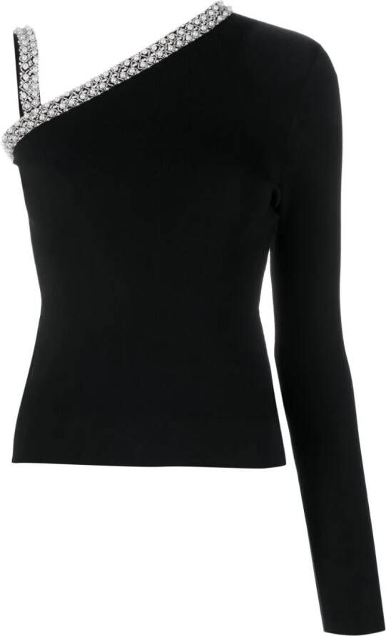 Karl Lagerfeld Asymmetrische top Zwart