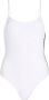 Karl Lagerfeld Badpak met logoprint Wit - Thumbnail 1