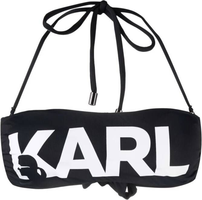Karl Lagerfeld Bandeau top Zwart