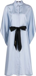 Karl Lagerfeld Tuniek met ceintuur Blauw