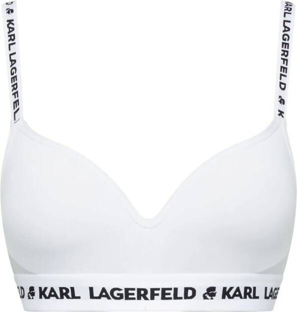 Karl Lagerfeld Bh met logoprint Wit