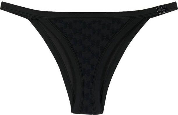 Karl Lagerfeld Bikinislip met monogram Zwart