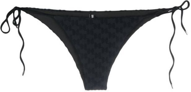 Karl Lagerfeld Bikinislip met monogram Zwart